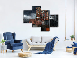 modern-4-piece-canvas-print-puzzle-reflection