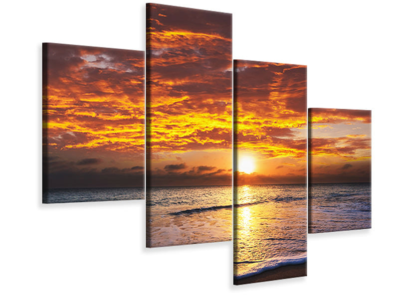 modern-4-piece-canvas-print-relaxation-by-the-sea