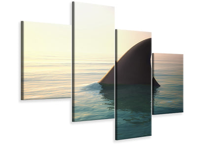 modern-4-piece-canvas-print-shark-fin