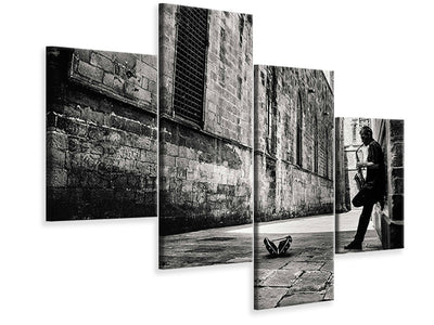 modern-4-piece-canvas-print-silent-street