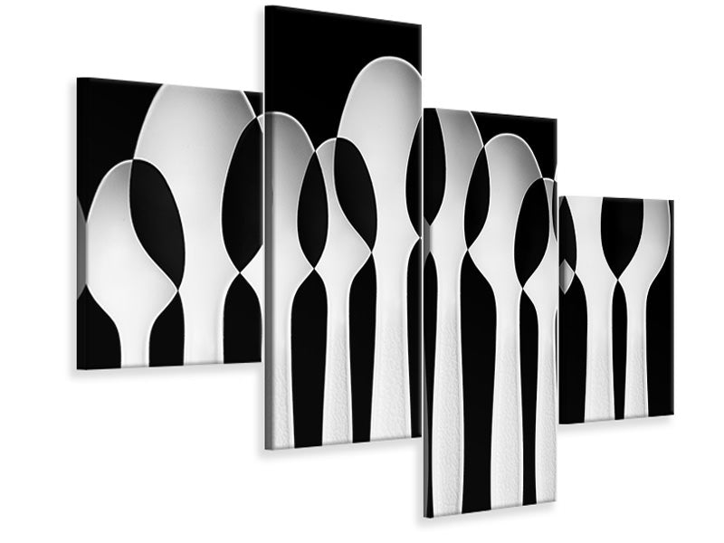 modern-4-piece-canvas-print-spoons-abstract-forest