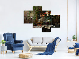 modern-4-piece-canvas-print-still-life-with-flowers-and-picture