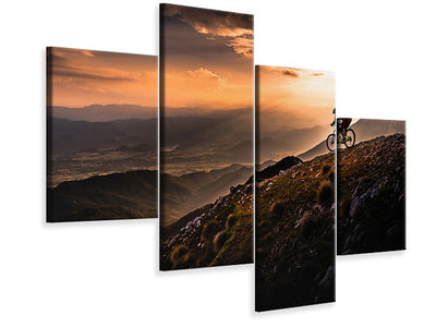 modern-4-piece-canvas-print-sunset-ride