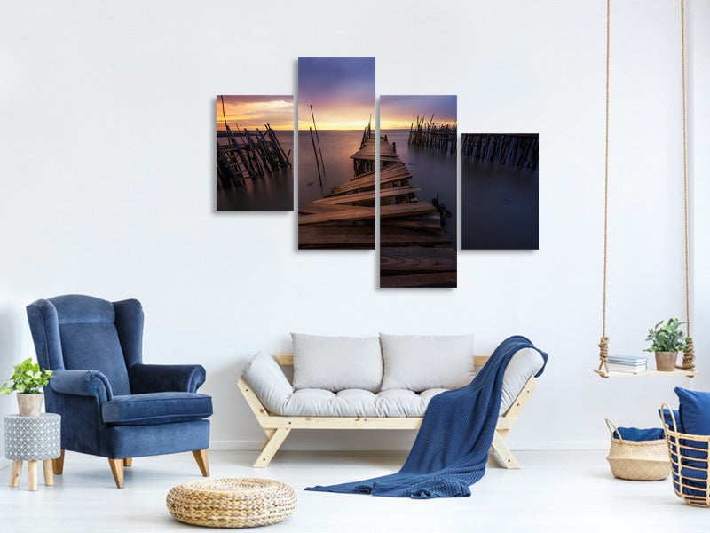 modern-4-piece-canvas-print-the-end