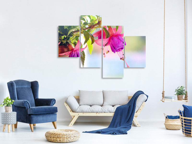 modern-4-piece-canvas-print-the-fuchsias