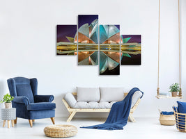 modern-4-piece-canvas-print-the-lotus-temple