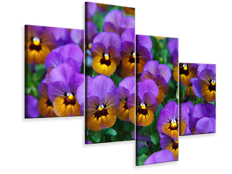 modern-4-piece-canvas-print-the-pansies