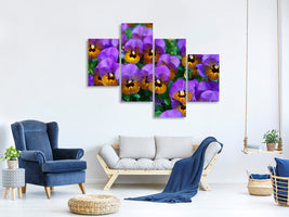 modern-4-piece-canvas-print-the-pansies