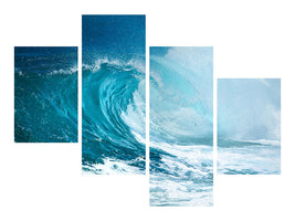 modern-4-piece-canvas-print-the-perfect-wave