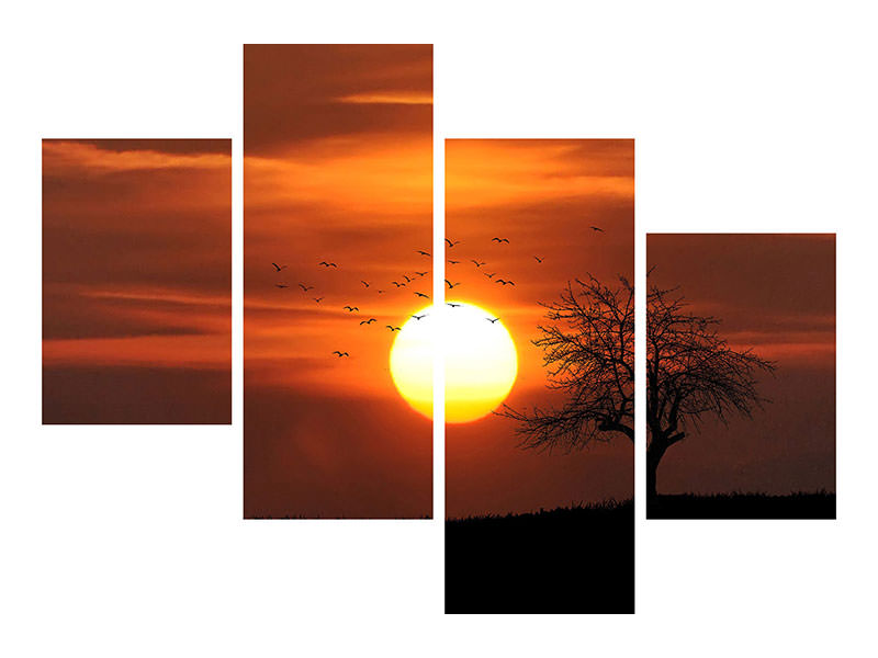 modern-4-piece-canvas-print-the-sunset-on-the-horizon