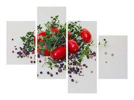 modern-4-piece-canvas-print-tomatoes-and-thyme