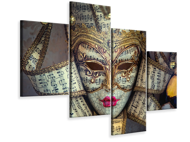 modern-4-piece-canvas-print-venetian-mask