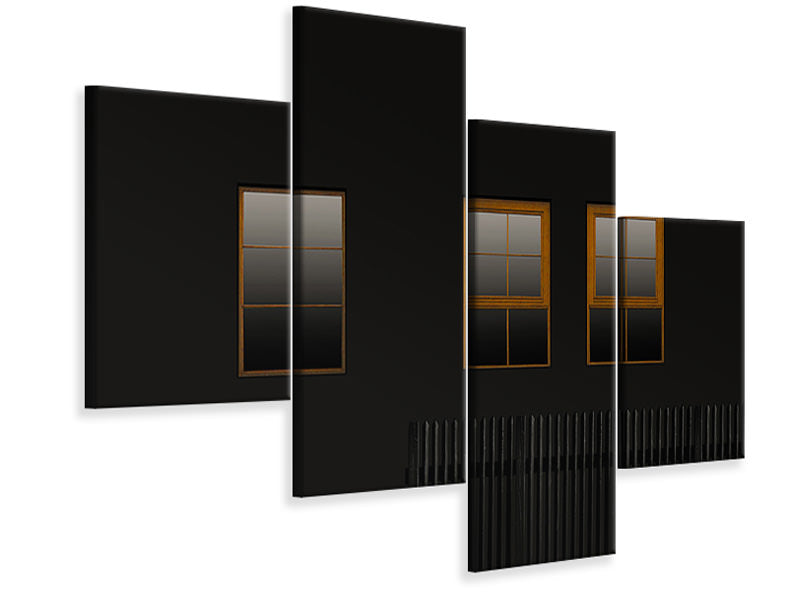 modern-4-piece-canvas-print-windows-in-the-dark