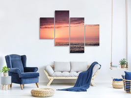 modern-4-piece-canvas-print-wonderful-sunset-on-the-horizon