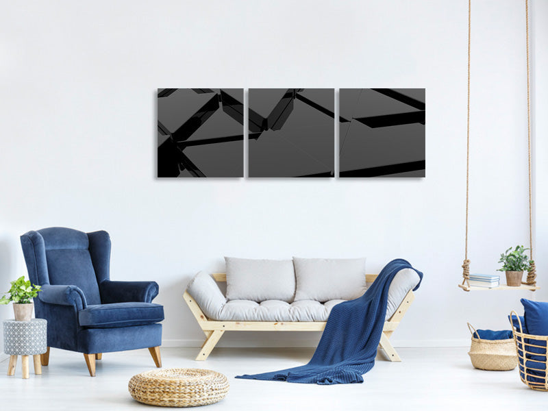 panoramic-3-piece-canvas-print-3d-triangular-surfaces