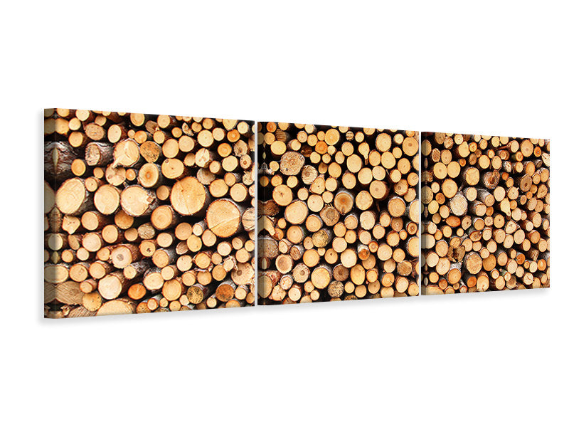 panoramic-3-piece-canvas-print-logs