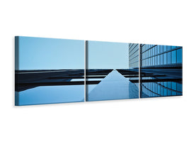 panoramic-3-piece-canvas-print-reflections-of-a-facade