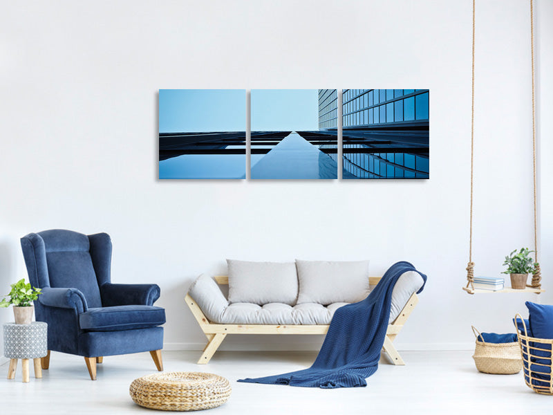 panoramic-3-piece-canvas-print-reflections-of-a-facade