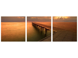 panoramic-3-piece-canvas-print-the-footbridge-by-the-sea