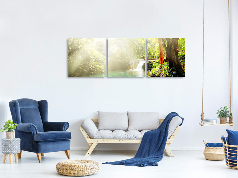 panoramic-3-piece-canvas-print-the-green-lagoon