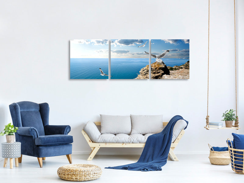 panoramic-3-piece-canvas-print-the-seagulls-and-the-sea