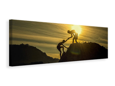 panoramic-canvas-print-climbing-in-the-mountains