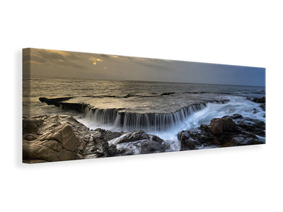 panoramic-canvas-print-evening-mood-at-the-sea