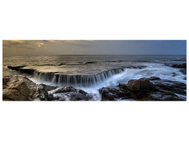 panoramic-canvas-print-evening-mood-at-the-sea