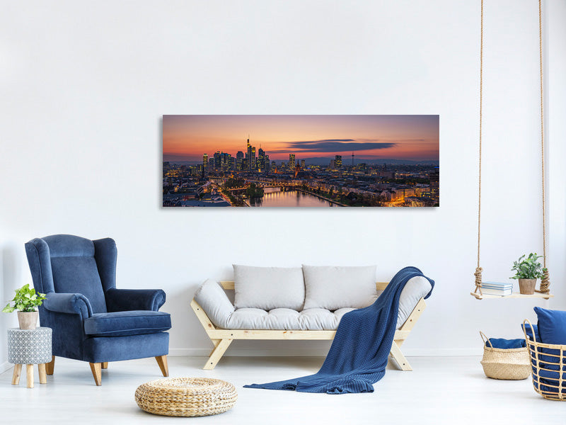 panoramic-canvas-print-frankfurt-skyline-at-sunset