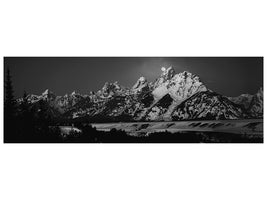 panoramic-canvas-print-full-moon-sets-in-the-teton-mountain-range