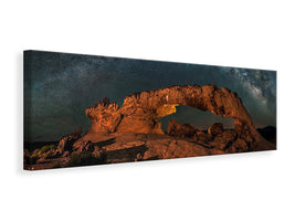 panoramic-canvas-print-milky-way-over-the-sunset-arch