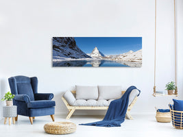 panoramic-canvas-print-the-riffelsee-on-matterhorn