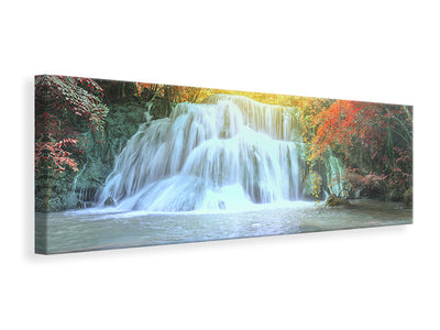 panoramic-canvas-print-waterfall-in-light