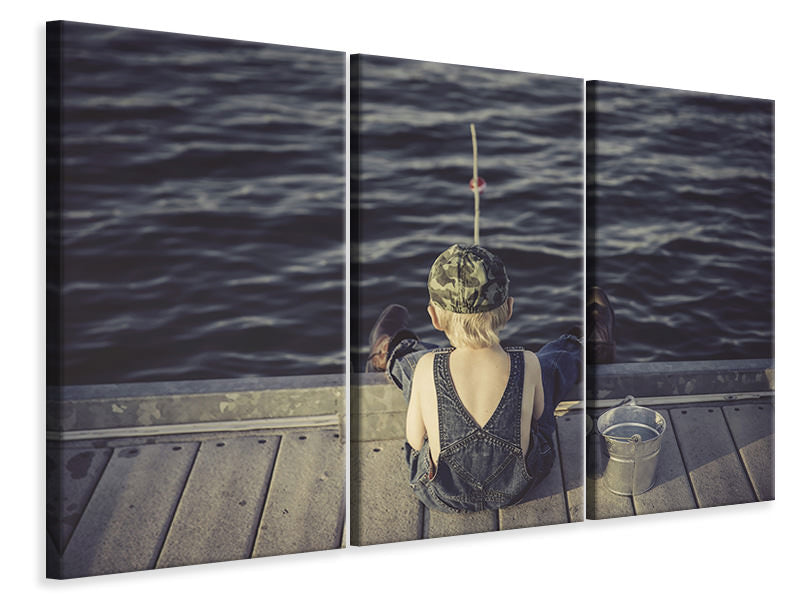 3-piece-canvas-print-a-little-fisherman