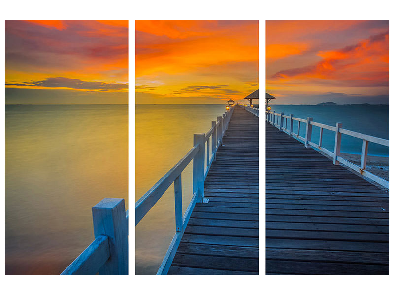 3-piece-canvas-print-a-wooden-bridge-in-the-far-east