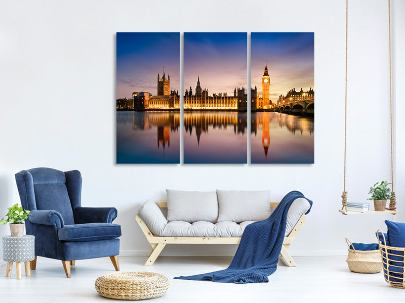 3-piece-canvas-print-big-ben-at-night