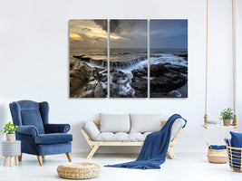 3-piece-canvas-print-evening-mood-at-the-sea