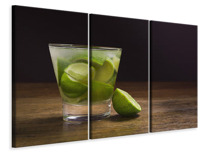 3-piece-canvas-print-fresh-caipirinha