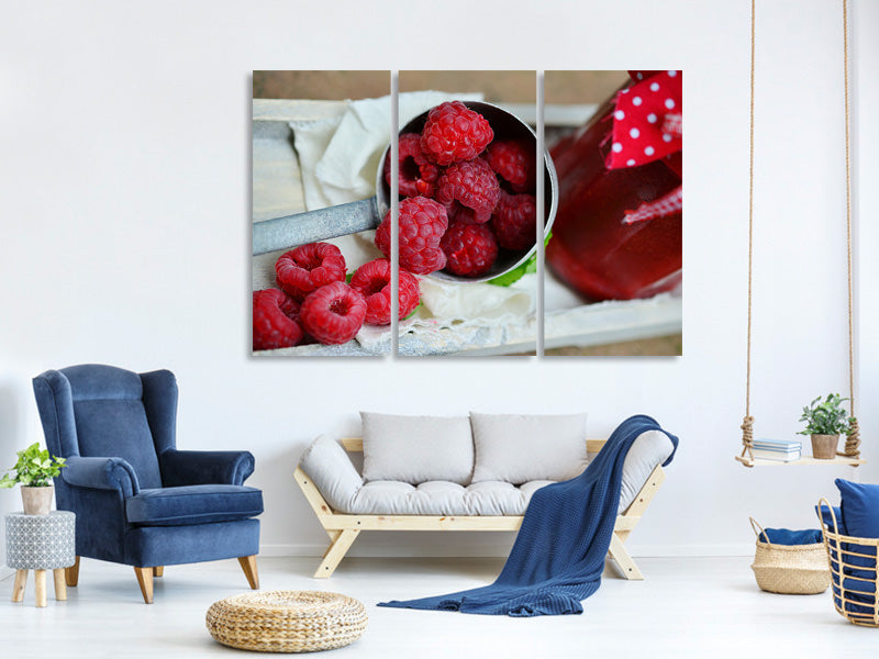 3-piece-canvas-print-fresh-raspberries