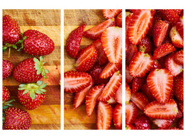 3-piece-canvas-print-fresh-strawberries