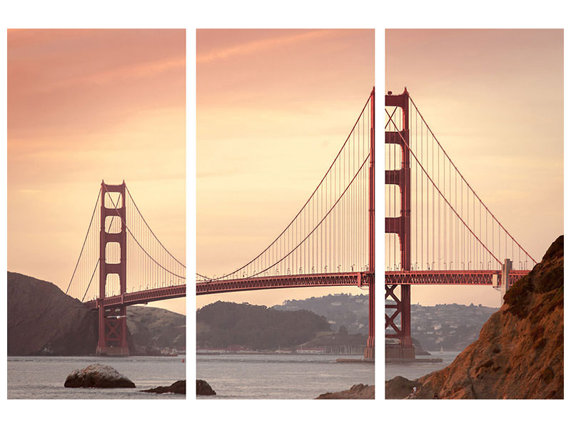 3-piece-canvas-print-golden-gate-bridge-in-the-evening-light