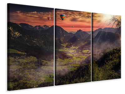 3-piece-canvas-print-hot-air-balloons-in-the-sunset