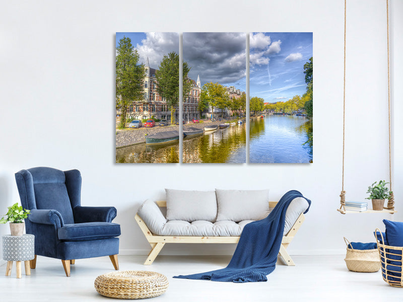 3-piece-canvas-print-idyllic-amsterdam