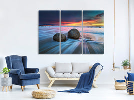 3-piece-canvas-print-moeraki-boulders-ii