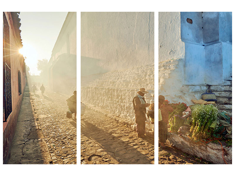 3-piece-canvas-print-morning-in-city-chichicastenango