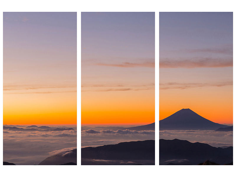 3-piece-canvas-print-mount-fuji-at-sunset