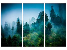 3-piece-canvas-print-mysterious-forest-ii