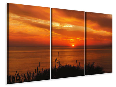 3-piece-canvas-print-peaceful-evening-mood-by-the-sea