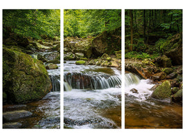 3-piece-canvas-print-relaxation-at-the-waterfall-ii