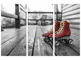 3-piece-canvas-print-retro-roller-skates